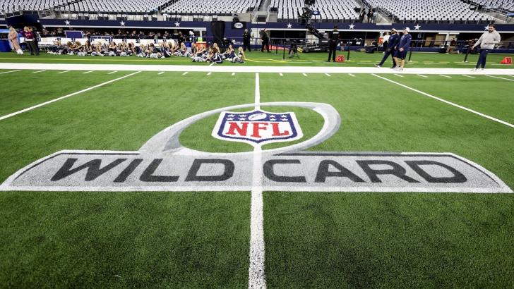 The NFL wildcard logo ahead of the start of the play-offs